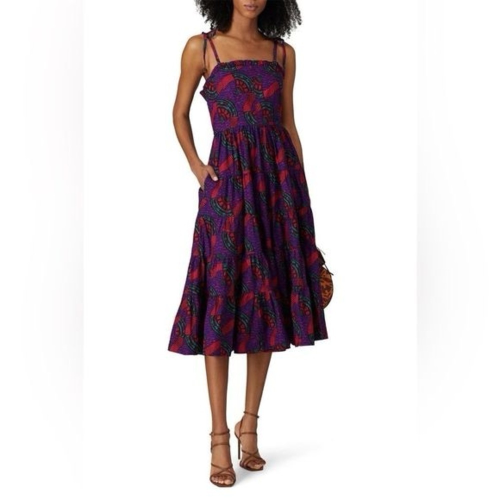 Ulla Johnson Ellyn Dress A Line Bohemian Floral Holiday Party Dress Wedding 12 - Picture 2 of 16